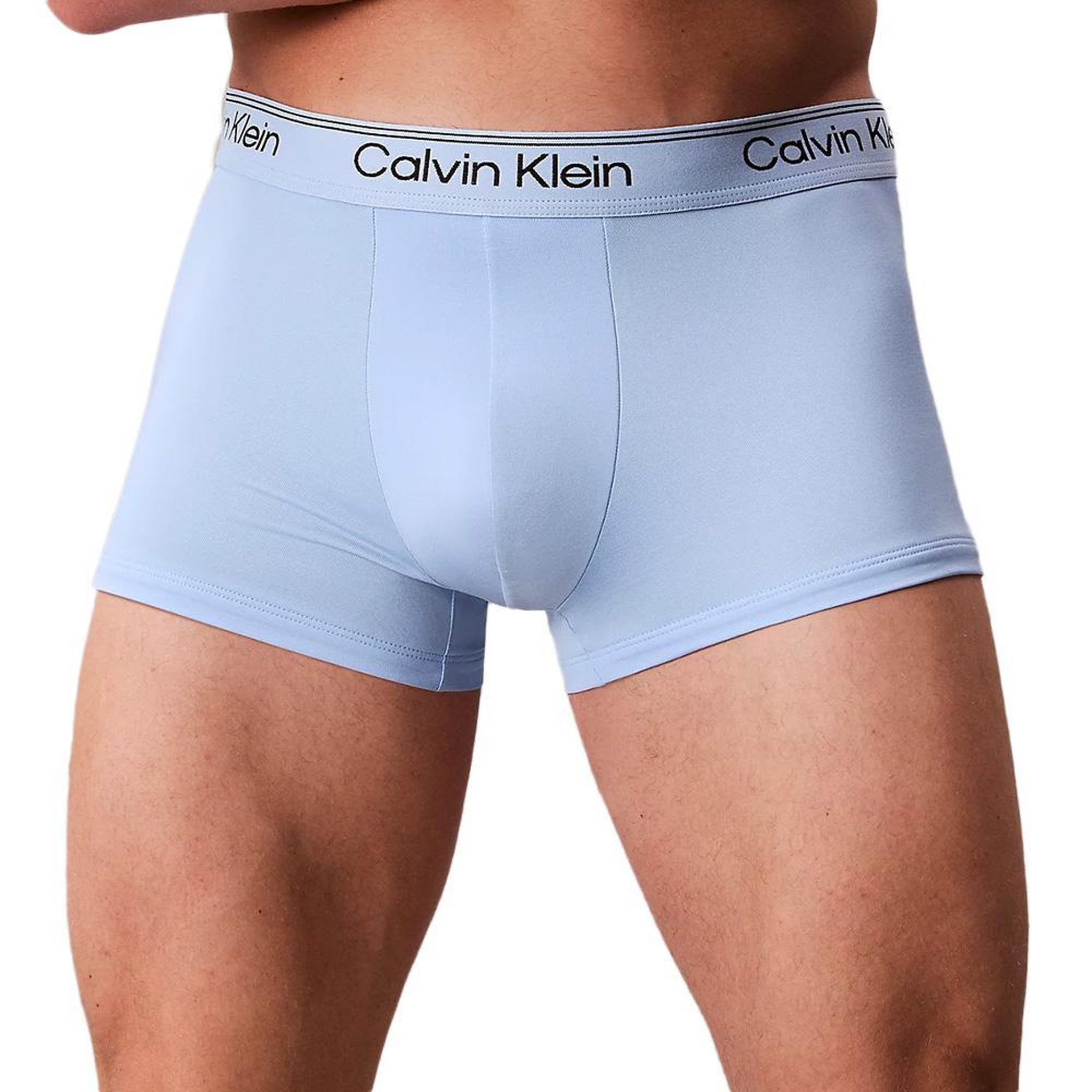 Voir la diapositive 2 : CALVIN KLEIN JEANS X3 Boxers Noir/Bleu Homme Calvin Klein Jeans Boxer Low Rise Trunk