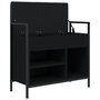 Voir la diapositive 5 : VIDAXL Banc a chaussures noir 65,5x32x57,5 cm bois d'ingenierie