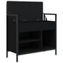 Voir la diapositive 5 : VIDAXL Banc a chaussures noir 65,5x32x57,5 cm bois d'ingenierie