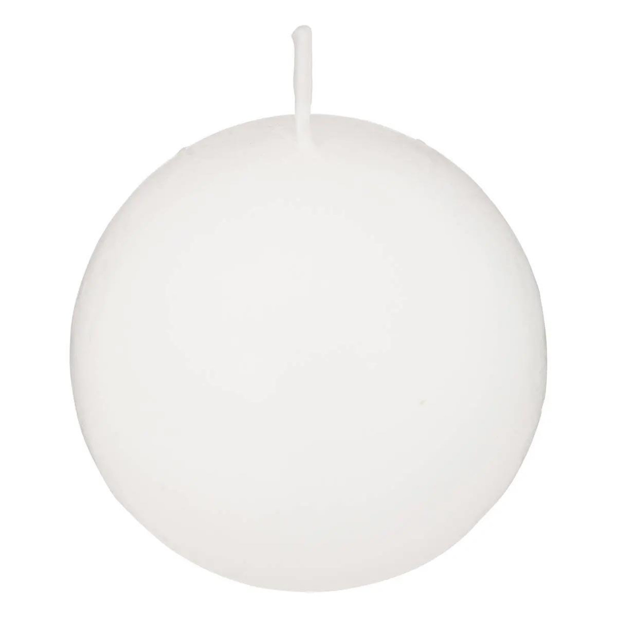 Voir la diapositive 2 : ATMOSPHERA Lot de 3 bougies boules  many  6cm blanc