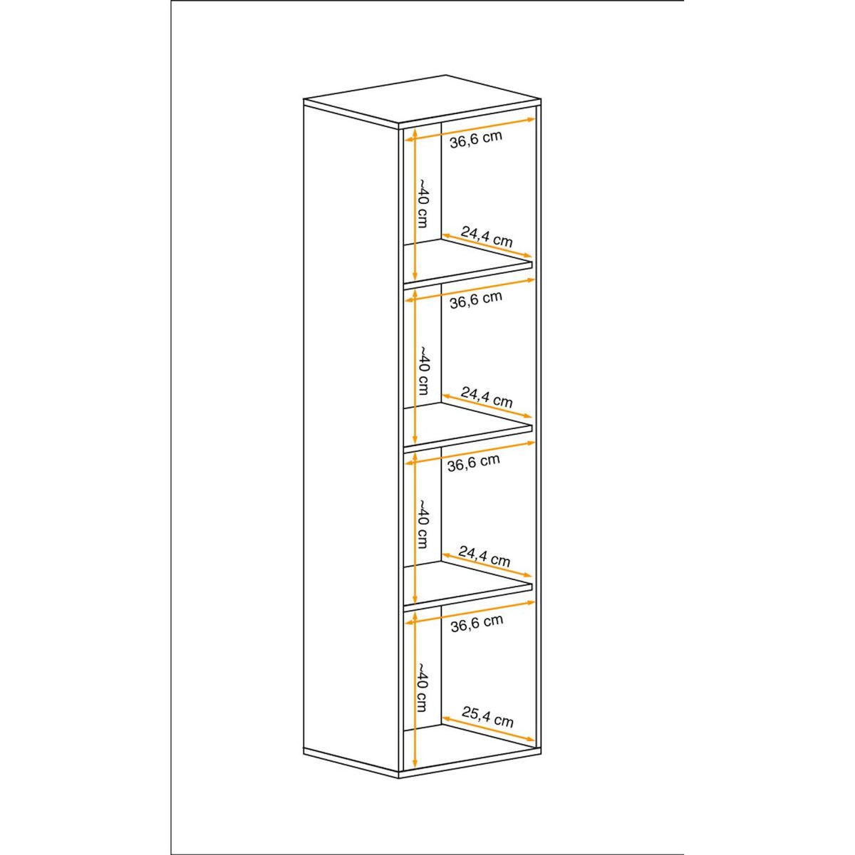 Paris Prix Vitrine Murale Design  Fly A1  170cm Noir