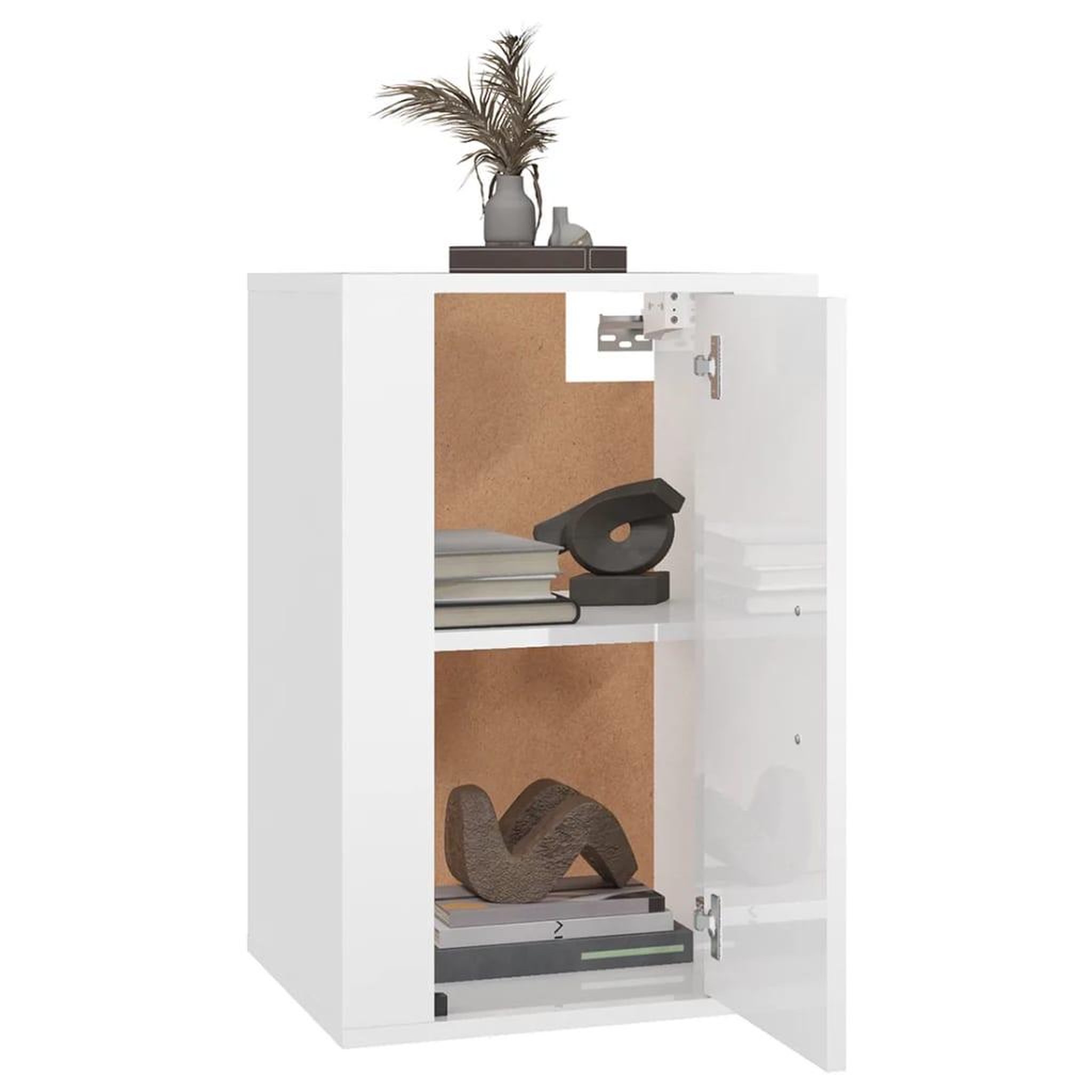 Voir la diapositive 3 : VIDAXL Meubles TV muraux 2 pcs Blanc brillant 40x34,5x60 cm