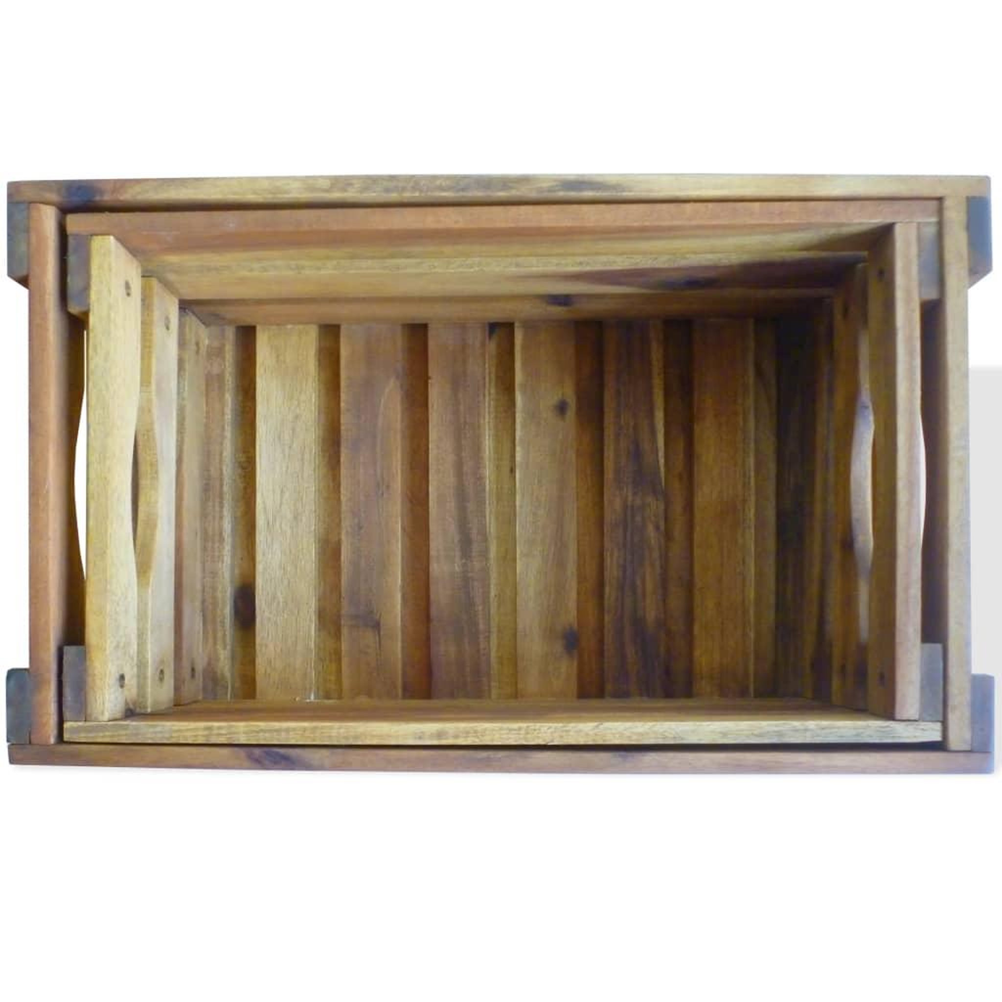 Voir la diapositive 3 : VIDAXL Caisse a pommes 2 pcs bois d'acacia massif