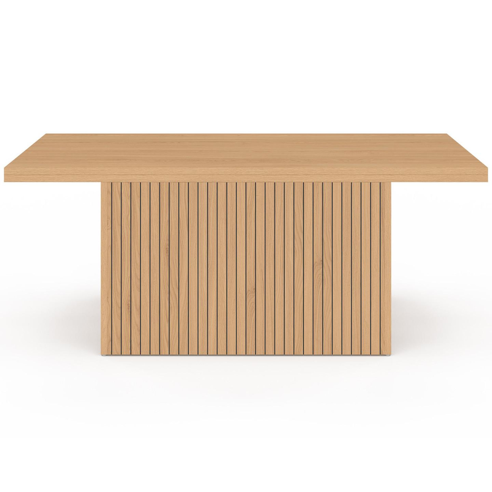 Voir la diapositive 3 : ID MARKET Table basse plateau relevable rectangulaire convertible en table à manger juliette 100 cm effet lattes tasseau bois