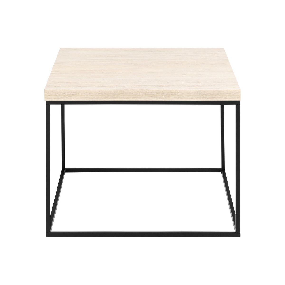 LISA DESIGN Alamosa - table basse - effet travertin - 60 cm