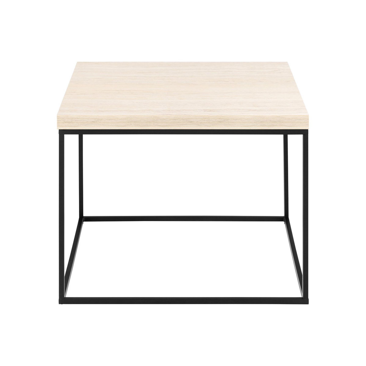 LISA DESIGN Alamosa - table basse - effet travertin - 60 cm