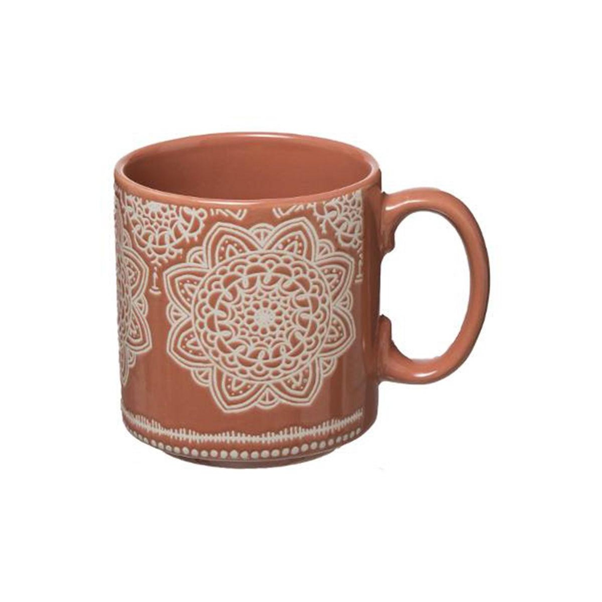 Voir la diapositive 2 : SECRET DE GOURMET Lot de 4 Mugs sur Rack  Indonésie  24cl Multicolore