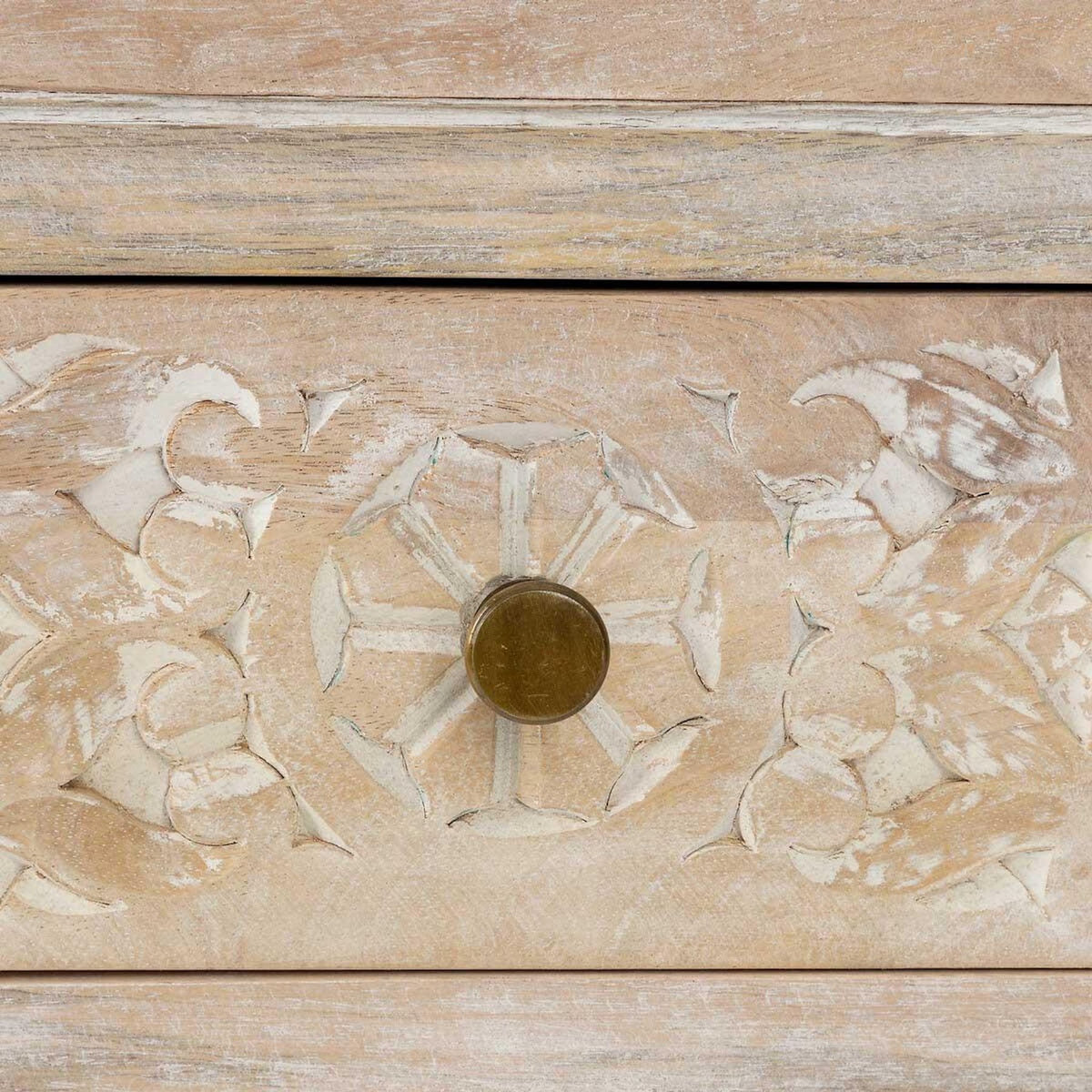ATMOSPHERA Console 2 Tiroirs  Shirel  120cm Naturel