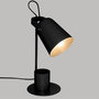 Voir la diapositive 3 : ATMOSPHERA Lampe à Poser Design  Elio  34cm Noir