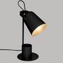 Voir la diapositive 3 : ATMOSPHERA Lampe à Poser Design  Elio  34cm Noir