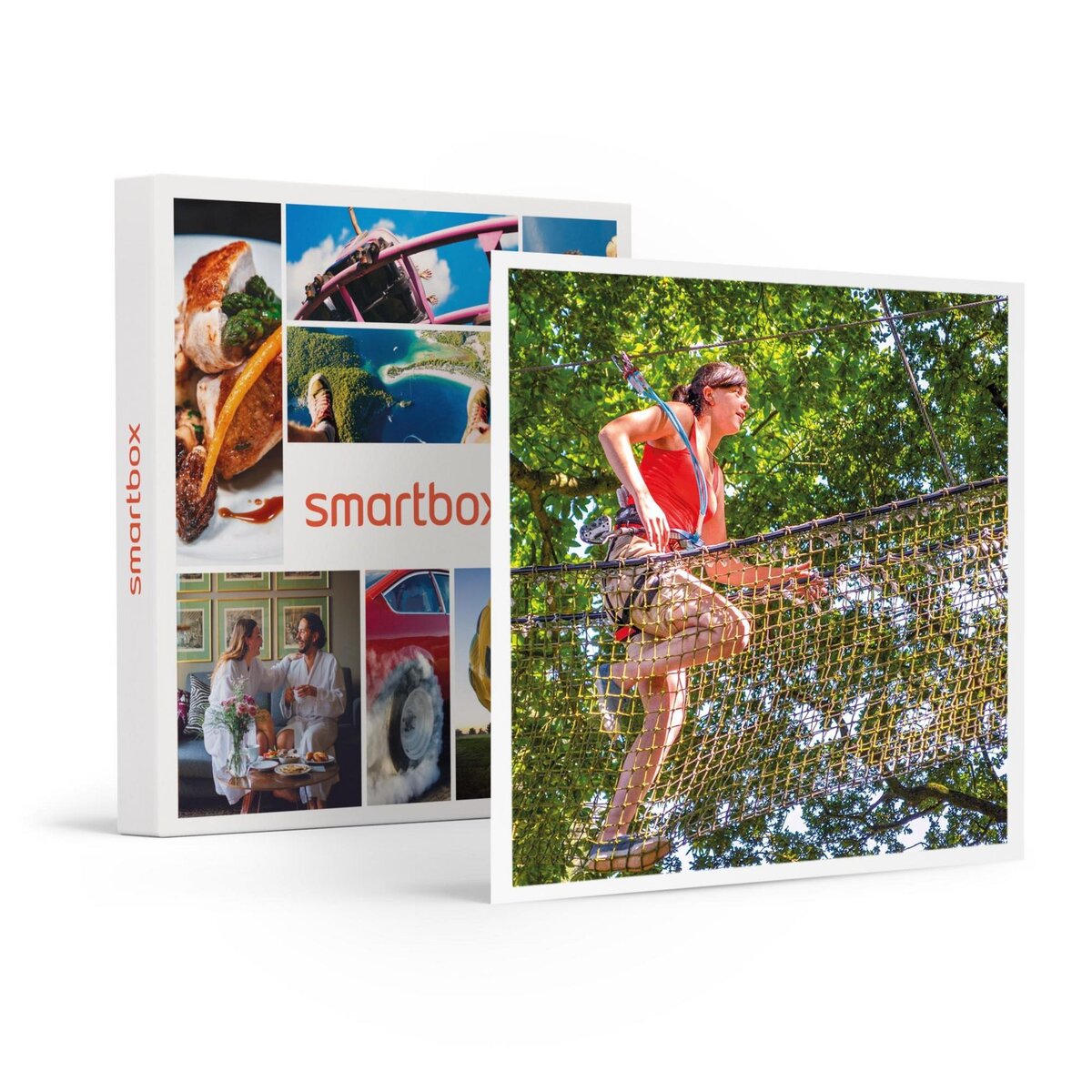 Smartbox Journée d'aventure en famille au parc multi-activités d'Étretat - Coffret Cadeau Sport & Aventure