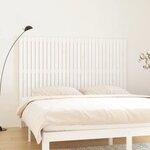 VIDAXL Tete de lit murale Blanc 185x3x110 cm Bois massif de pin
