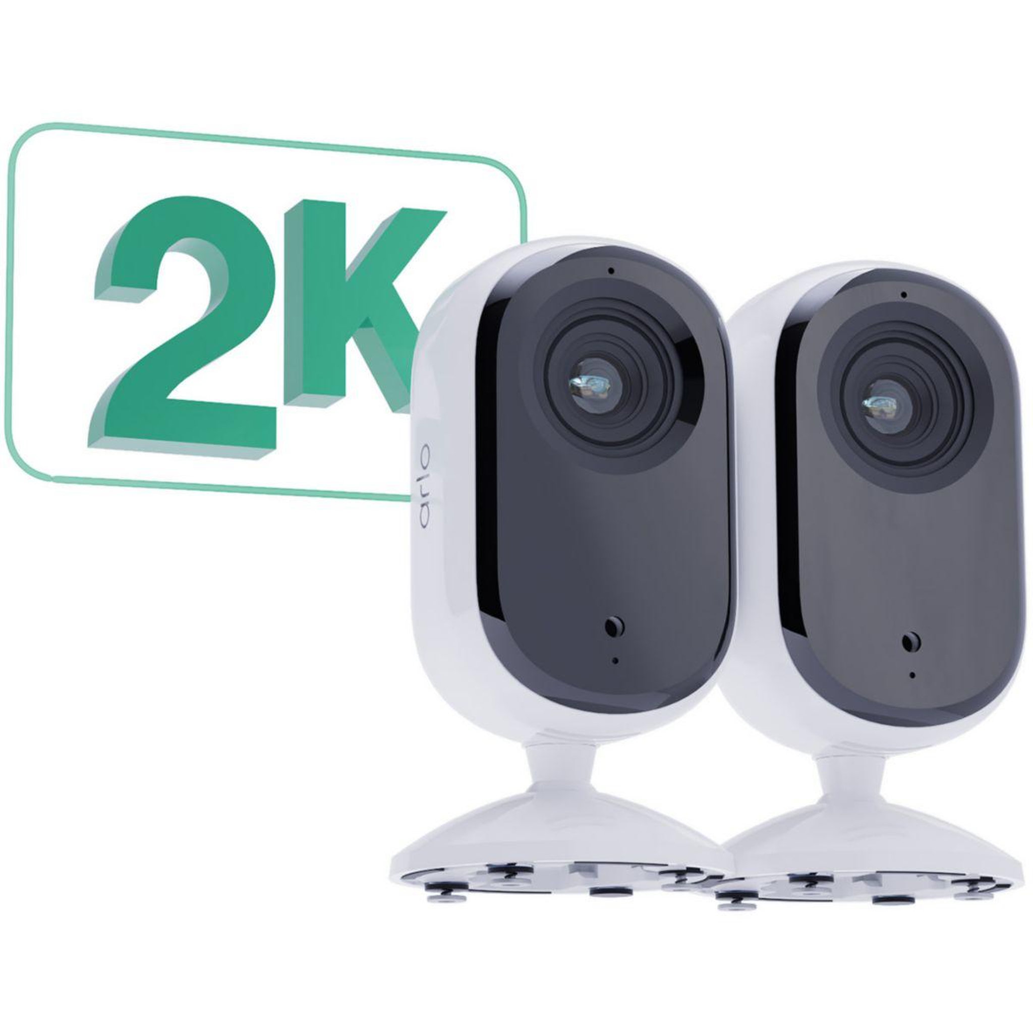 Voir la diapositive 2 : ARLO Caméra de surveillance 2 caméras intérieures Essential 2K