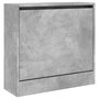 Voir la diapositive 4 : VIDAXL Armoire a chaussures gris beton 60x21x57 cm bois d'ingenierie