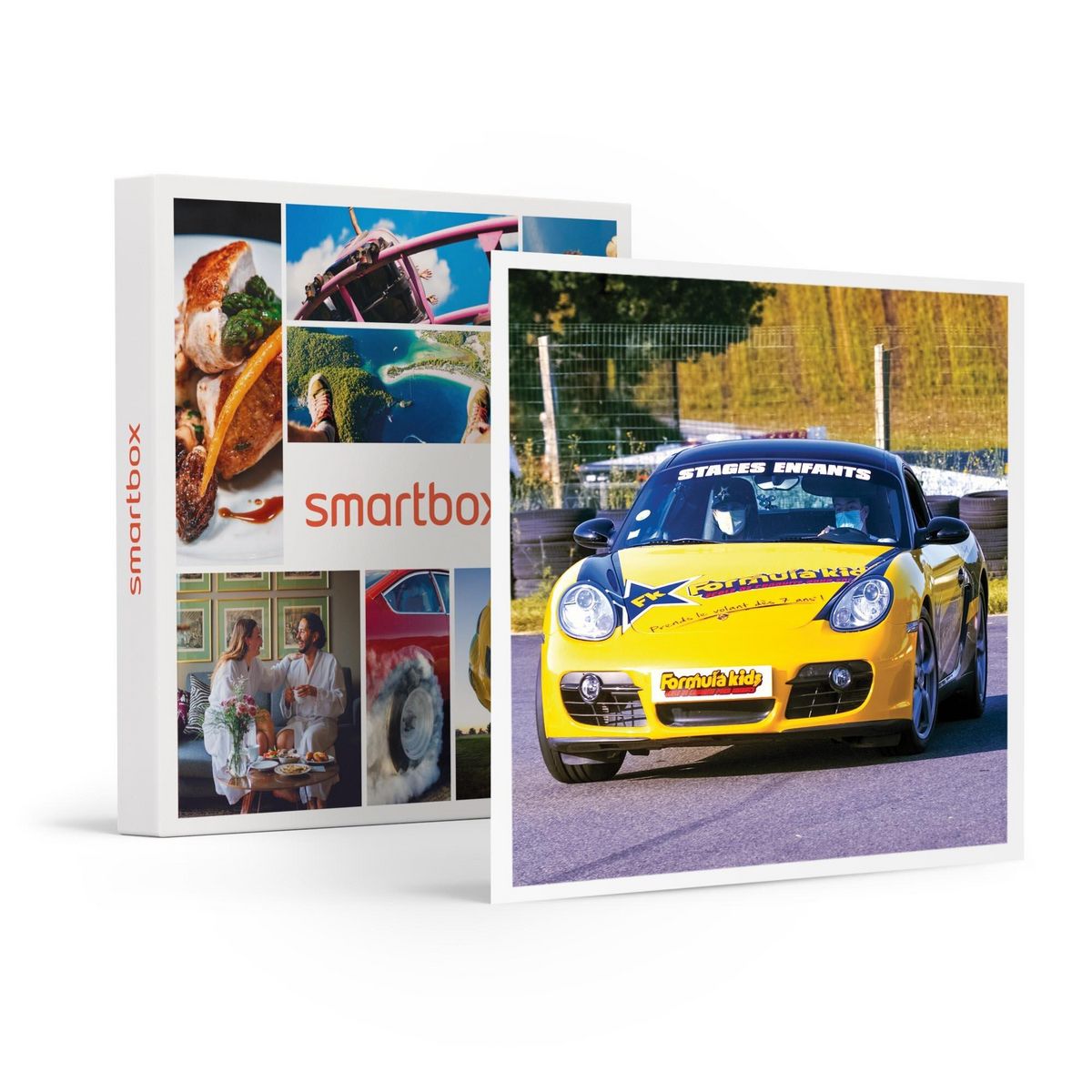 Smartbox Stage pilotage enfant : 3 tours de circuit au volant d'une Porsche Cayman - Coffret Cadeau Sport & Aventure