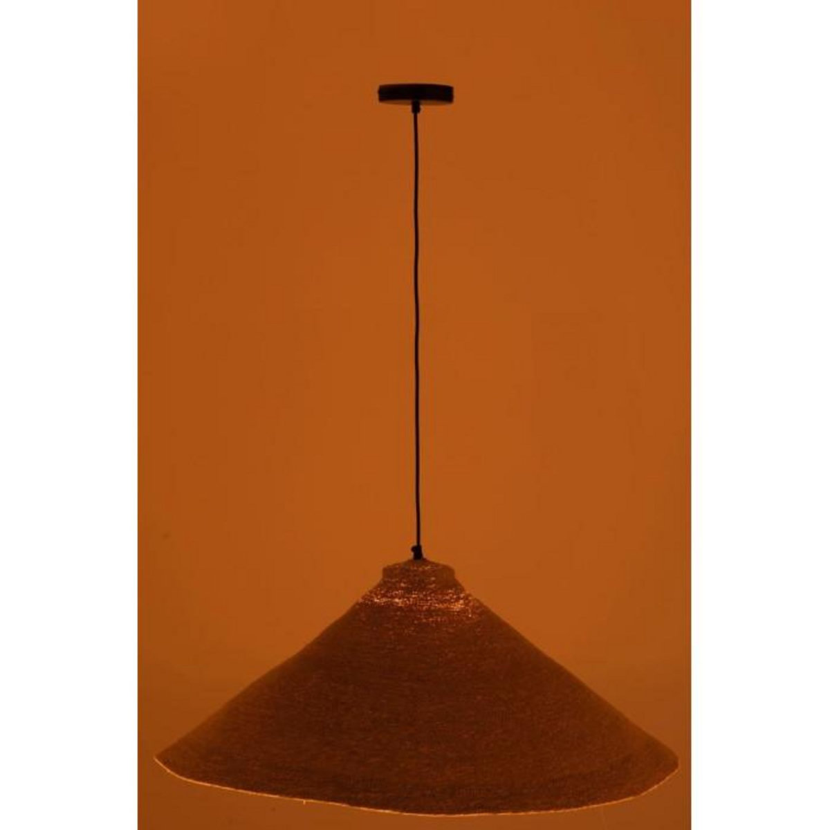 Paris Prix Lampe Suspension en Jonc  Cône  82cm Naturel