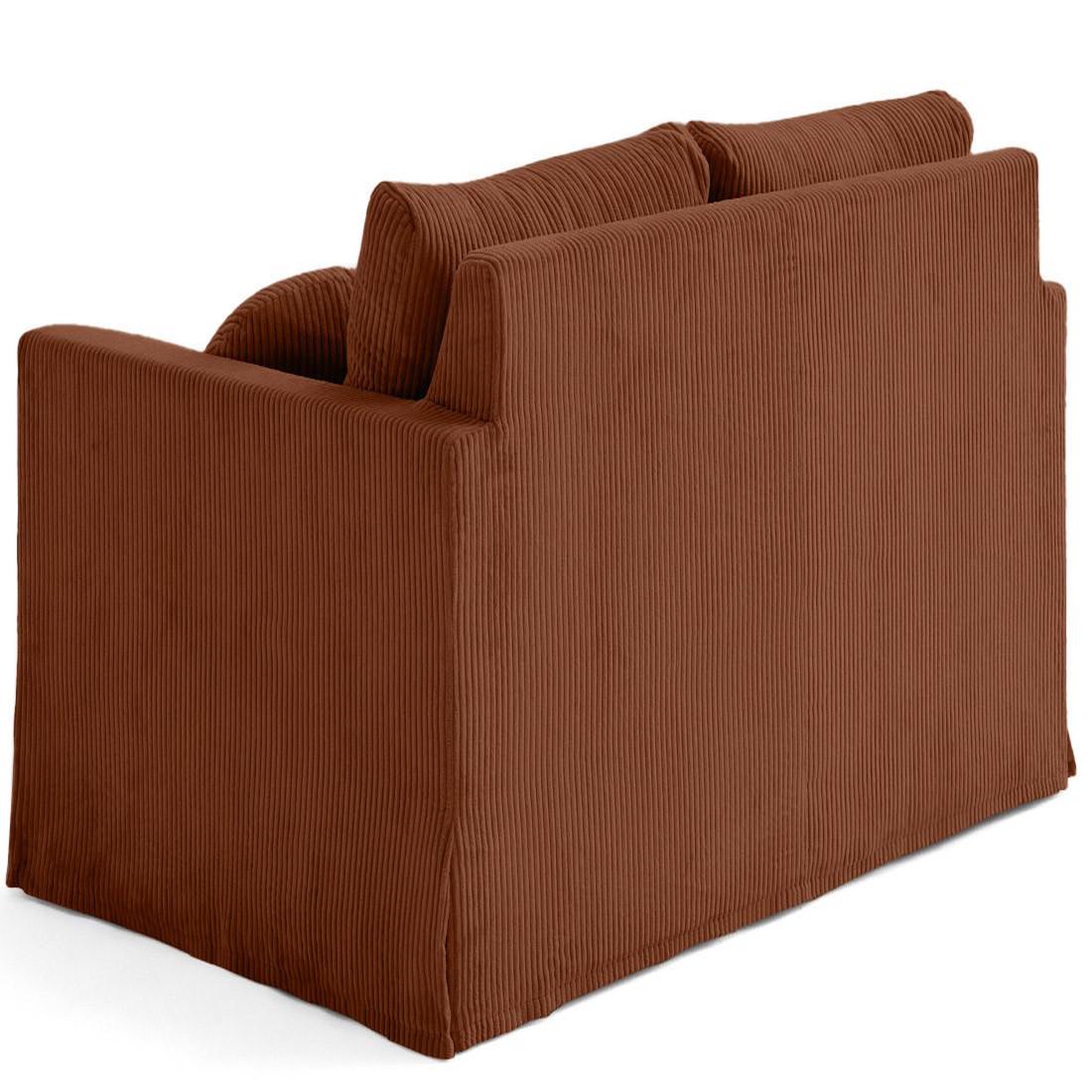 Voir la diapositive 5 : LISA DESIGN Serena - canapé droit déhoussable 2 places en velours côtelé