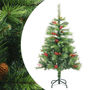 Voir la diapositive 1 : VIDAXL Sapin de Noël artificiel avec pommes de pin et baies 150 cm