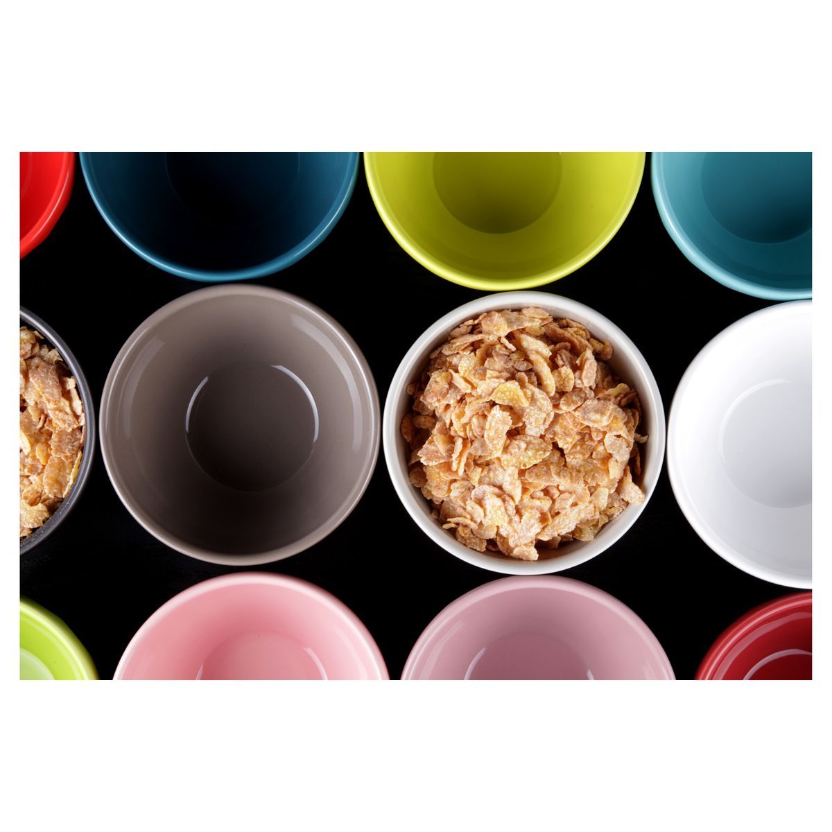 Lot de 6 bols turquoise