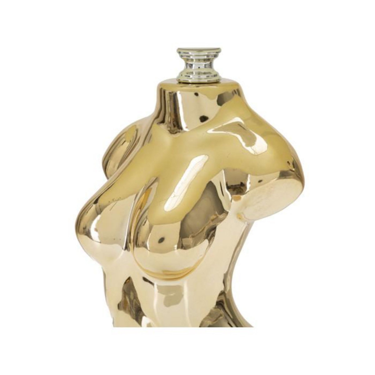 Paris Prix Lampe à Poser en Céramique  Woman  42cm Or