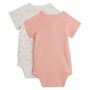 Voir la diapositive 3 : INEXTENSO Lot de 2 body manches courtes bébé  