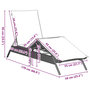 Voir la diapositive 6 : VIDAXL Chaises longues avec coussins lot de 2 gris resine tressee