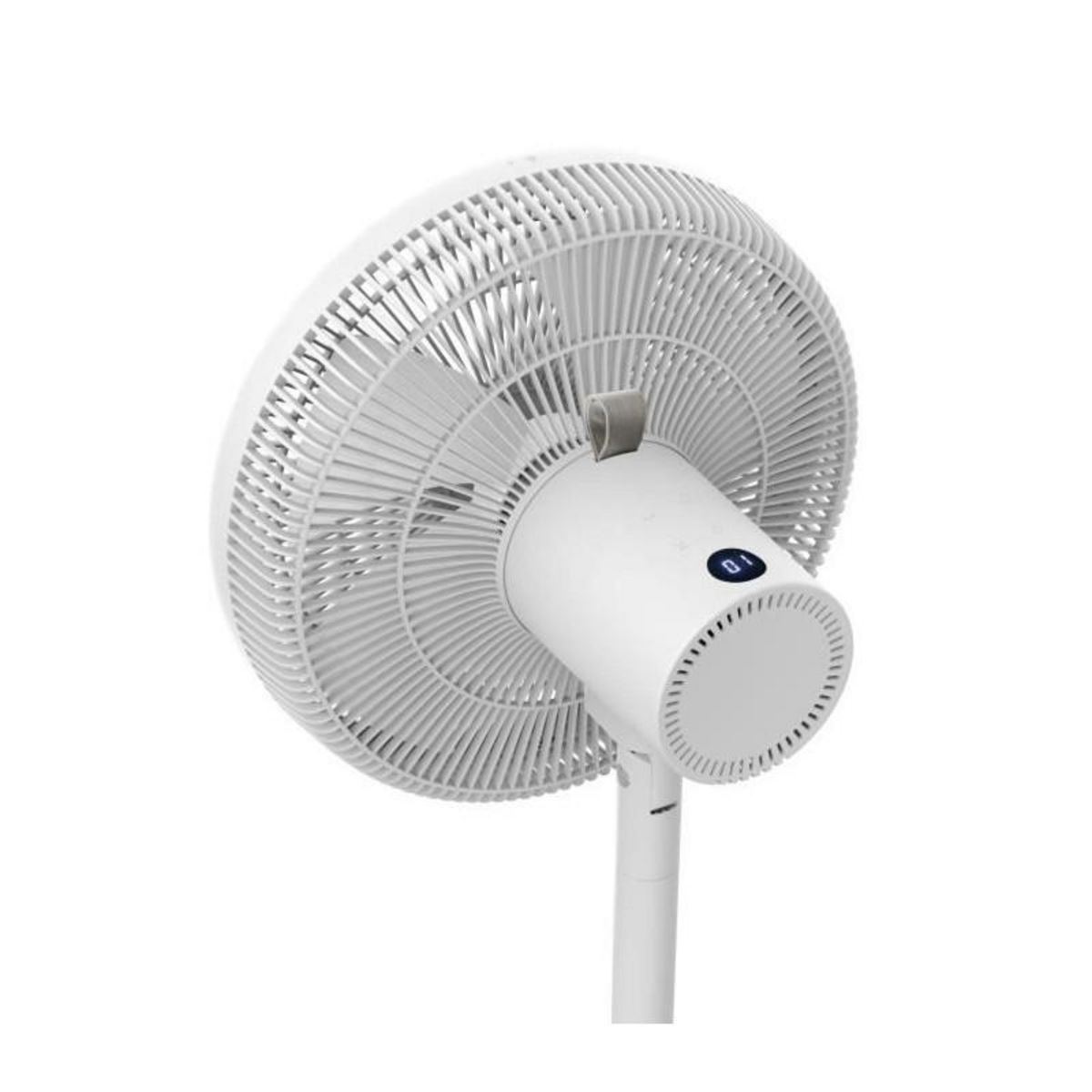 OCEANIC OCEANIC Ventilateur de pied - 50 W - Ø 40 cm - 3 vitesses - Oscillant - Inclinable - Blanc