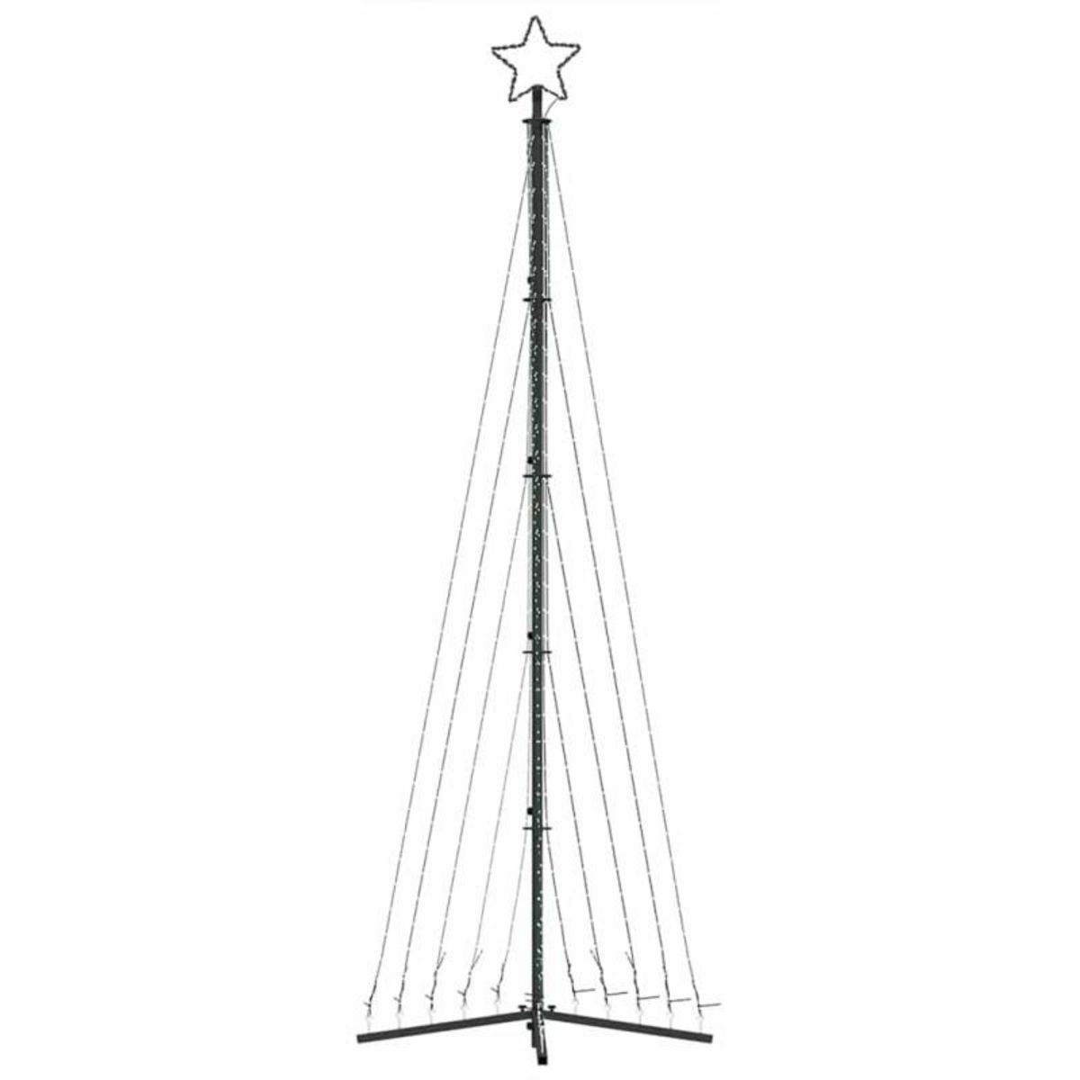 VIDAXL Guirlande de sapin de Noël 495 LED colorées 300,5 cm