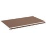 Voir la diapositive 2 : VIDAXL Tissu de remplacement pour auvent Marron 6x3,5 m