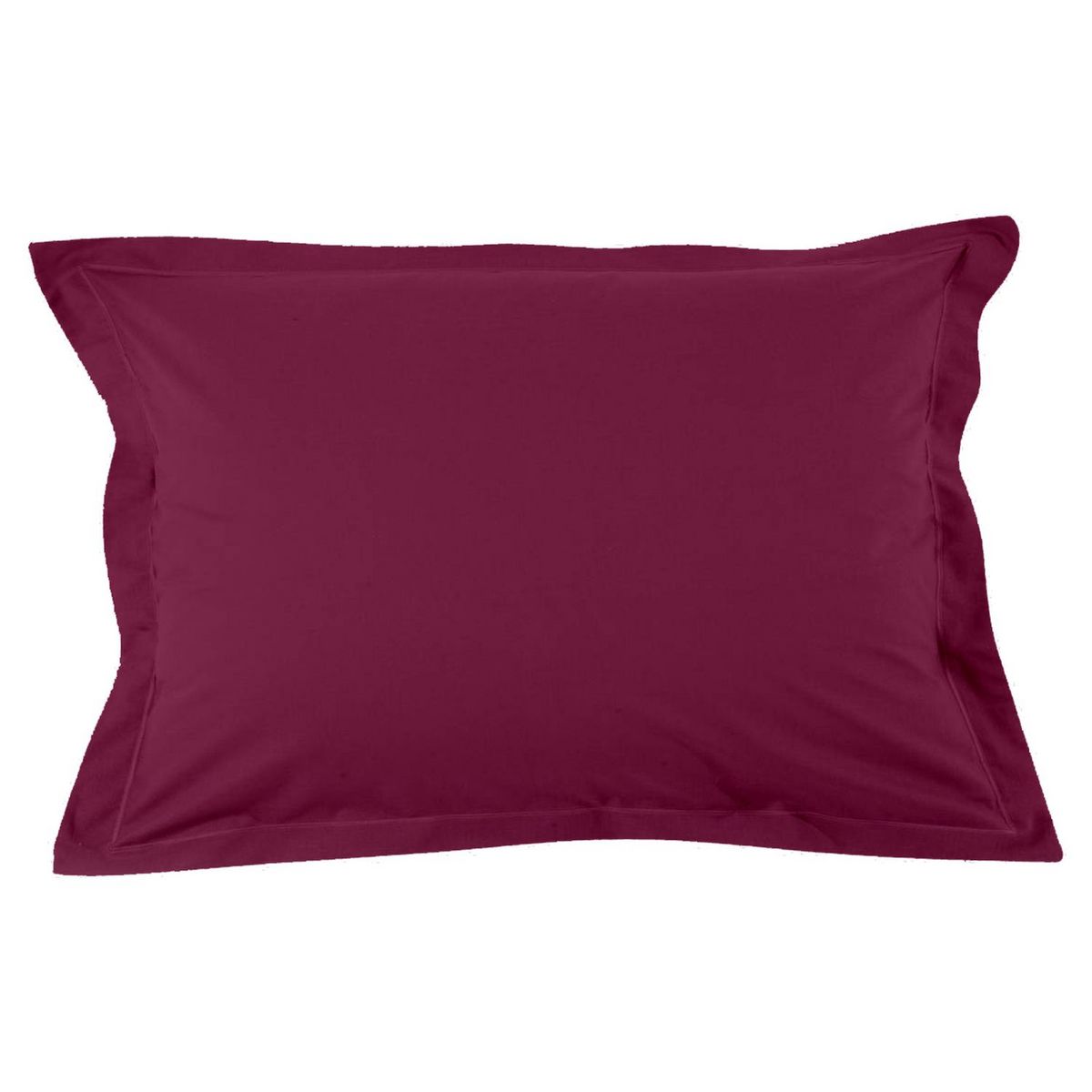 Taie d'oreiller unie en microfibre 