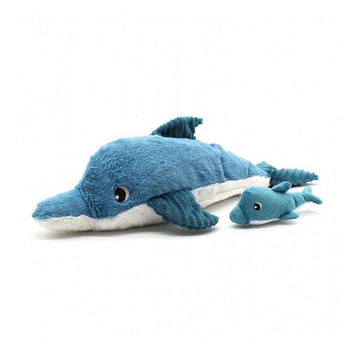 LES DEGLINGOS Ptipotos - Dauphin maman et bebe - bleu