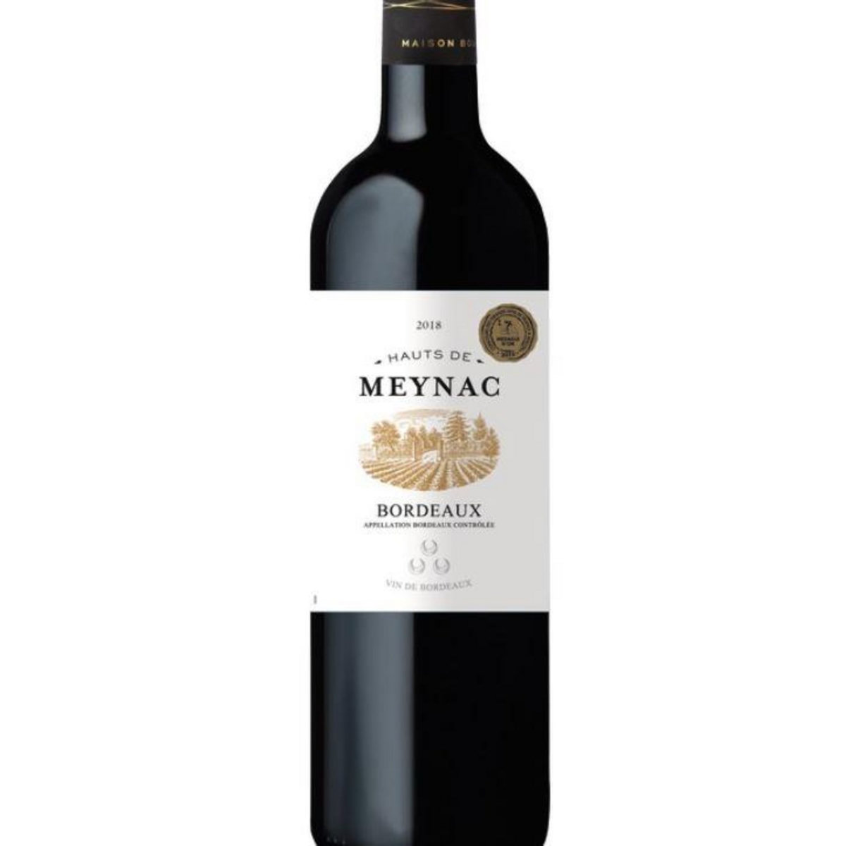 Vin rouge AOP Bordeaux Château Hauts-de-Meynac 2018 75cl