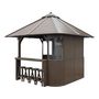 Voir la diapositive 4 : Habitat et Jardin Abri de spa  Bali  - 330 x 330 x 323 cm