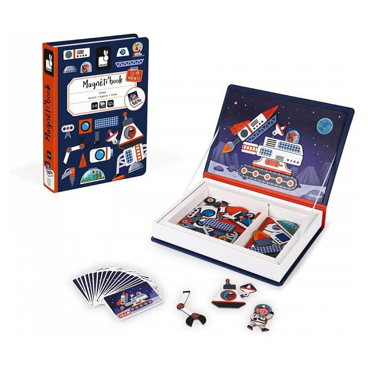 Juratoys-Janod Jeu Magneti Book Theme Cosmos
