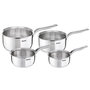 Voir la diapositive 2 : Lot de 4 casseroles 14/16/18/20cm en inox INTUITION