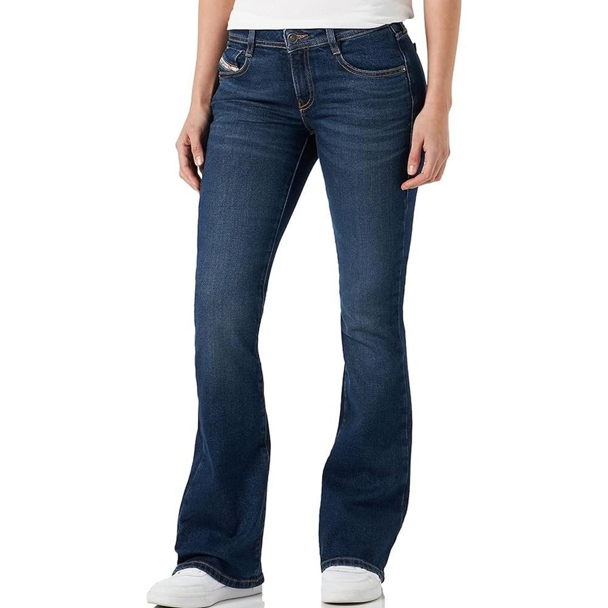 Voir la diapositive 1 : DIESEL Jean Slim Fit Bleu Foncé Femme Diesel 1969 Debbey