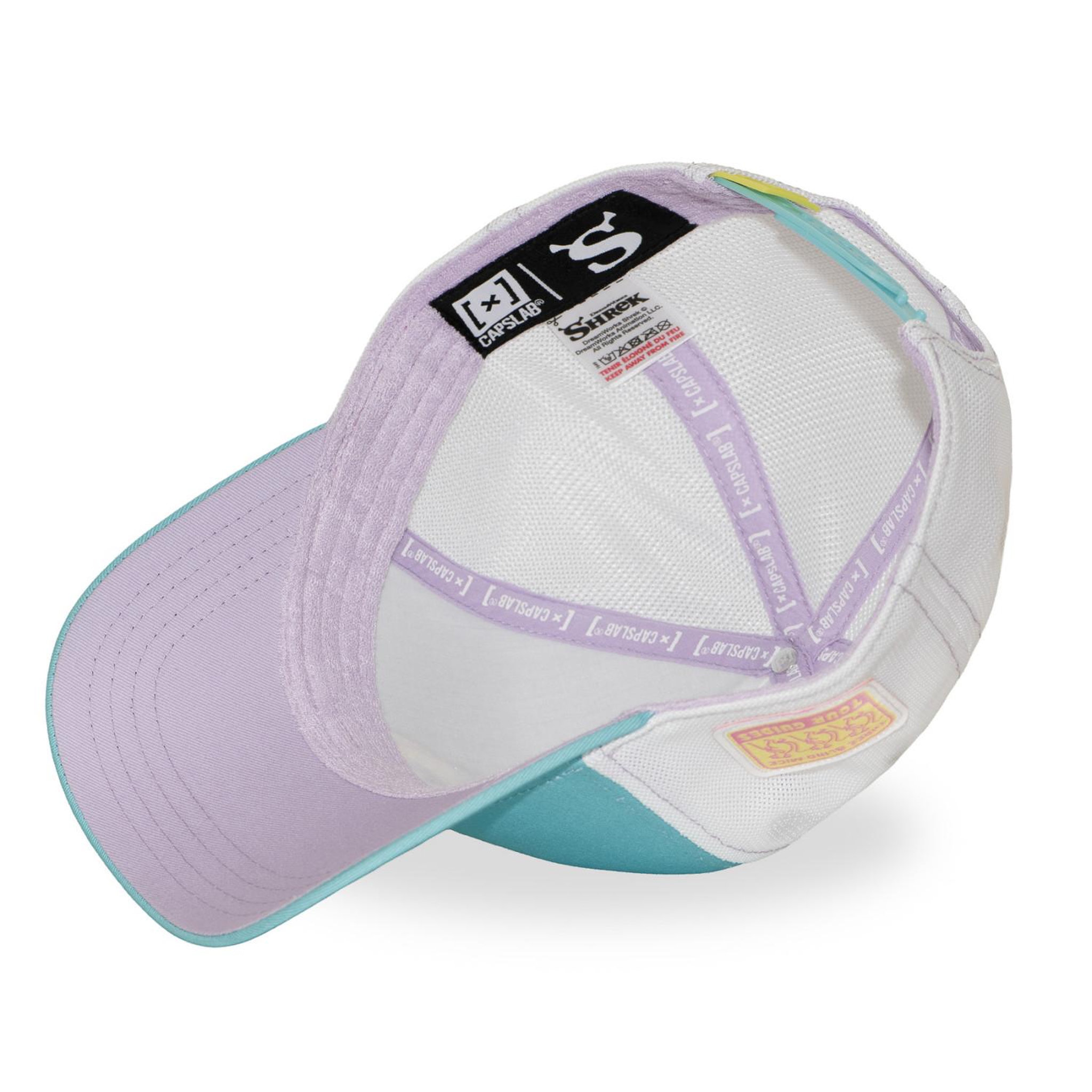 Voir la diapositive 6 : CAPSLAB Casquette trucker premium avec filet shrek ane power