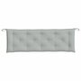 Voir la diapositive 4 : VIDAXL Coussin de banc de jardin gris clair melange 150x50x7 cm tissu