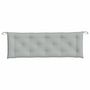 Voir la diapositive 4 : VIDAXL Coussin de banc de jardin gris clair melange 150x50x7 cm tissu