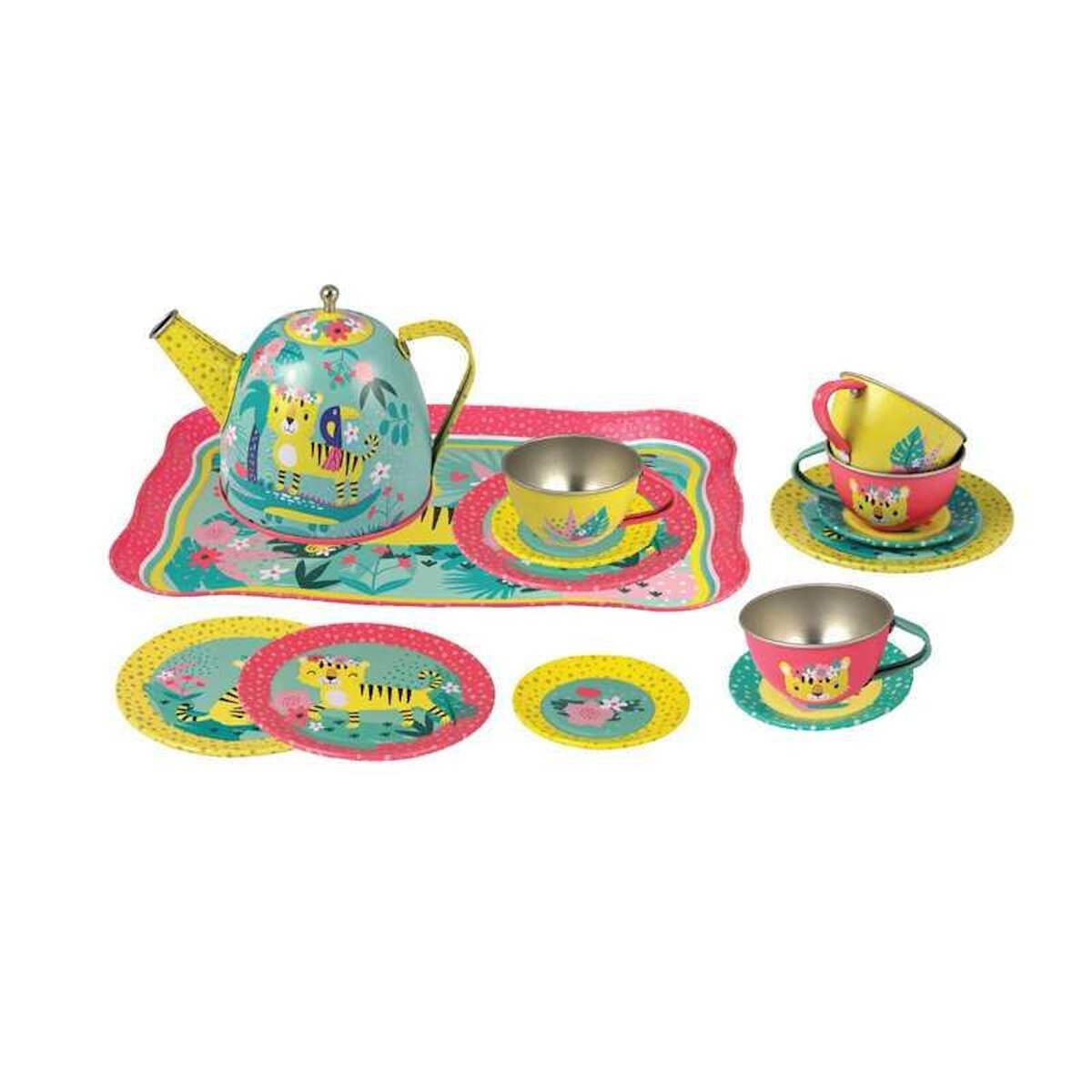 CHAMPION Dînette en métal décor Tigresse CHAMPION A2502236