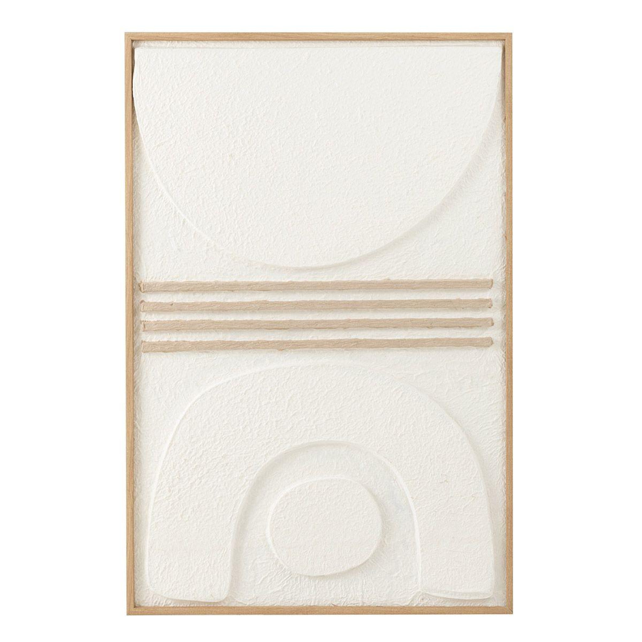 J-LINE Tableau déco  thibault' 80x120cm blanc