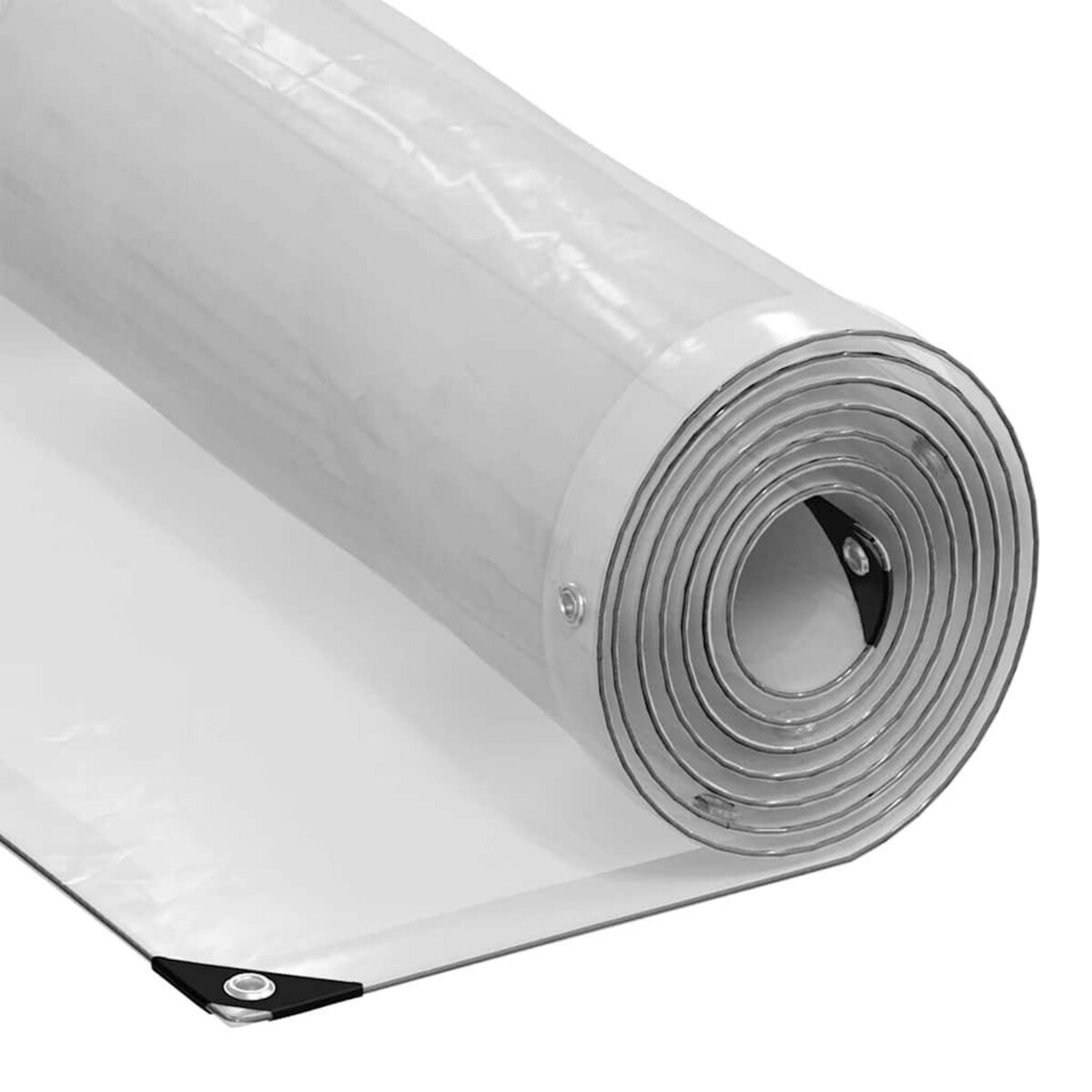 VIDAXL Bache transparente avec œillets 5x10 m polyethylene