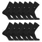 PIERRE CARDIN Lot de 6 Paires de chaussettes de ville unies modèle PC 00399. Coloris disponibles : Noir