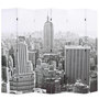 Voir la diapositive 1 : VIDAXL Cloison de separation pliable 228x170 cm New York Noir et blanc