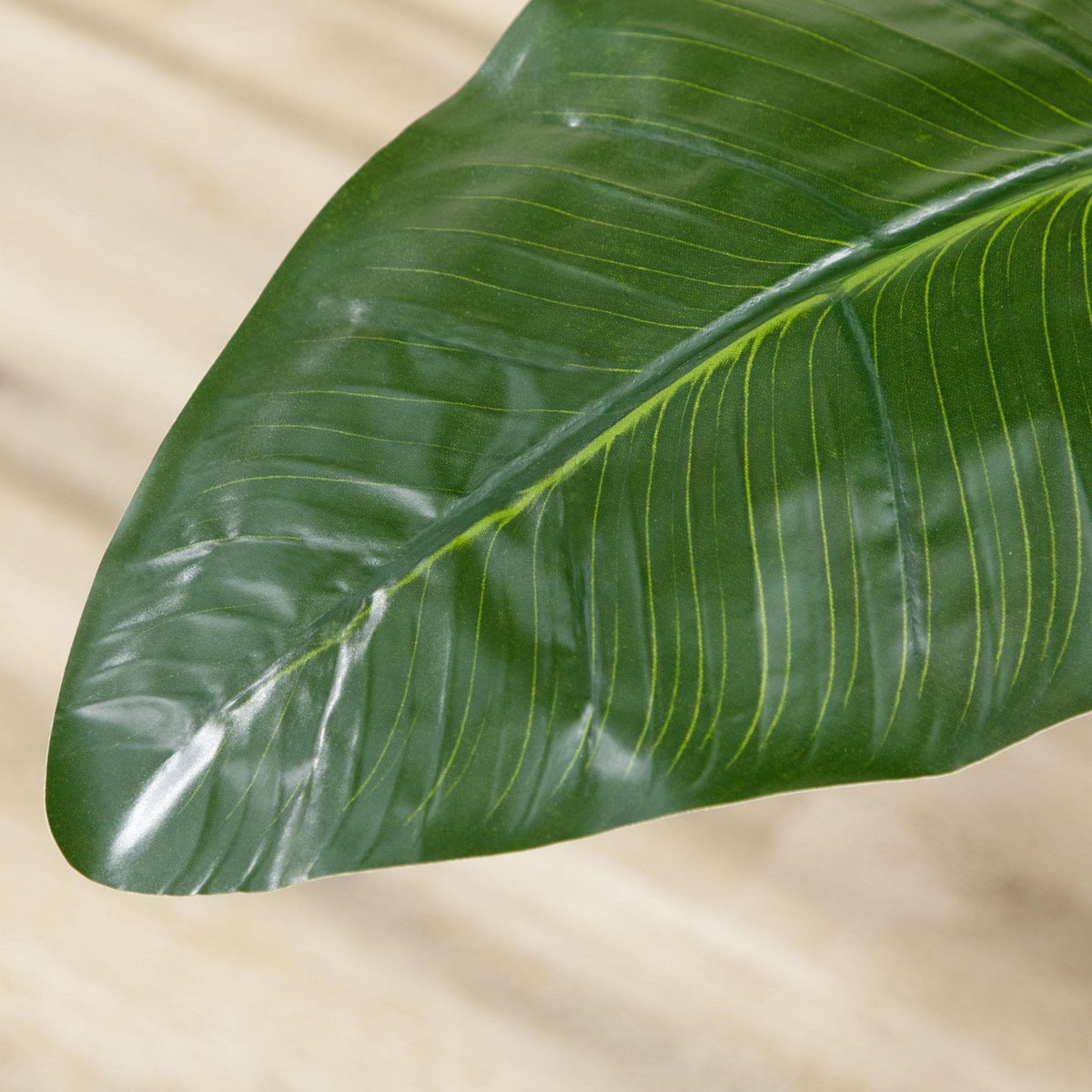 HOMCOM Plante artificielle Strelitzia H. 180 cm branches lichen feuilles fleurs grand réalisme pot inclus