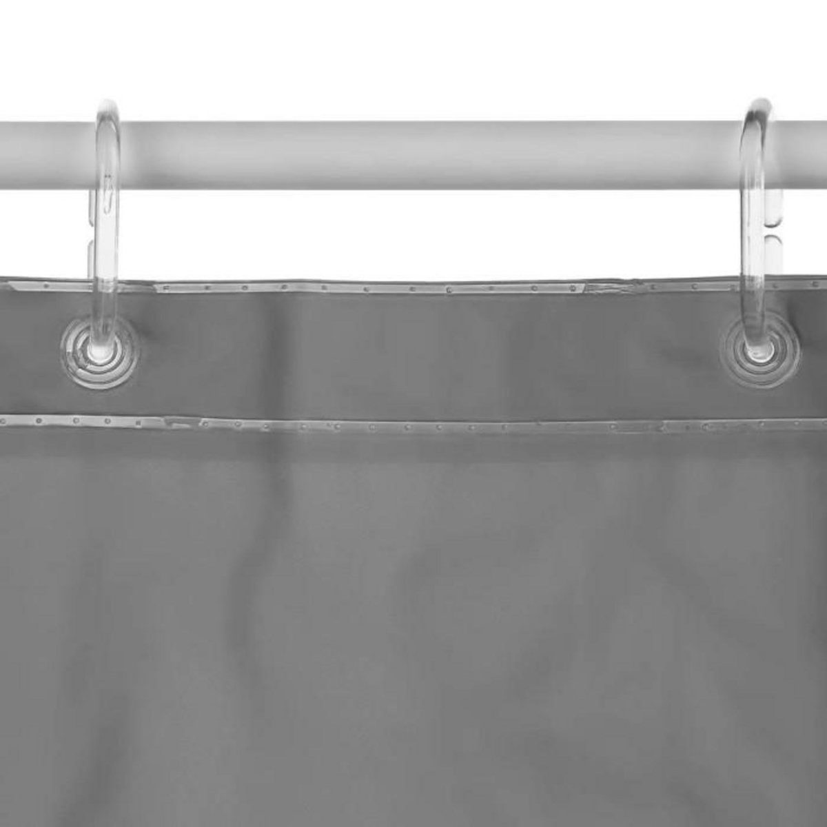B BASIC & CO Rideau de Douche  Eva  180x200cm Gris