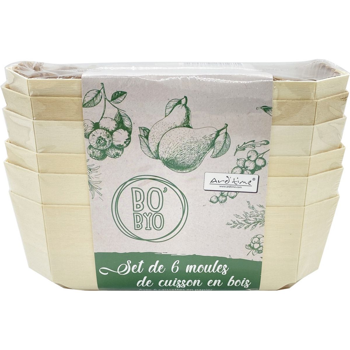 Moule à cake en bois 19 cm x 6  