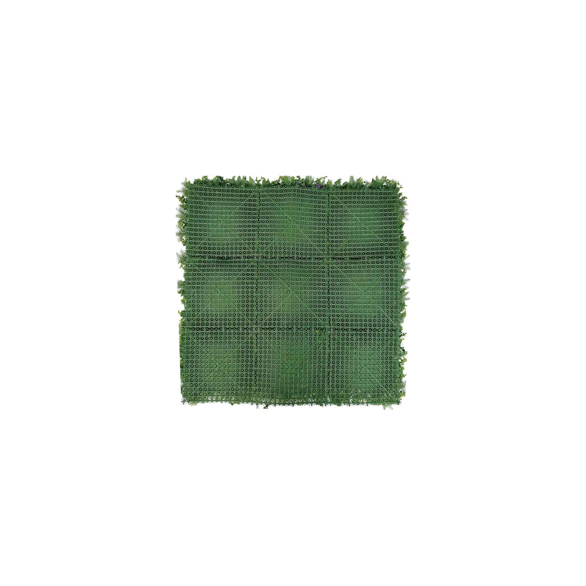 Voir la diapositive 2 : Mur végétal artificiel - Modèle fleur rouge - Dimensions : 100 x 100 cm