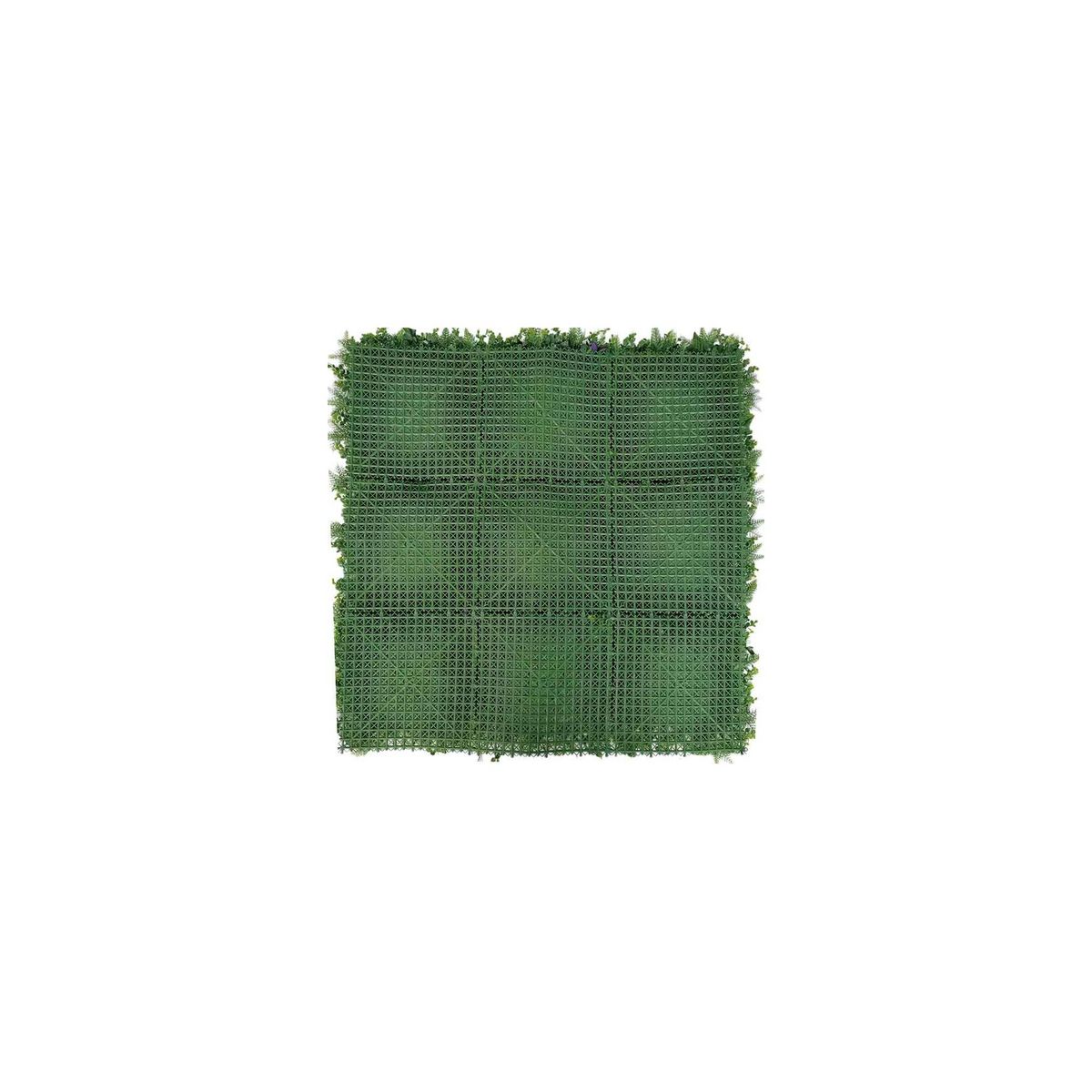 Mur végétal artificiel - Modèle fleur rouge - Dimensions : 100 x 100 cm