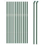 Voir la diapositive 3 : VIDAXL Cloture en treillis metallique vert 1x25 m acier galvanise